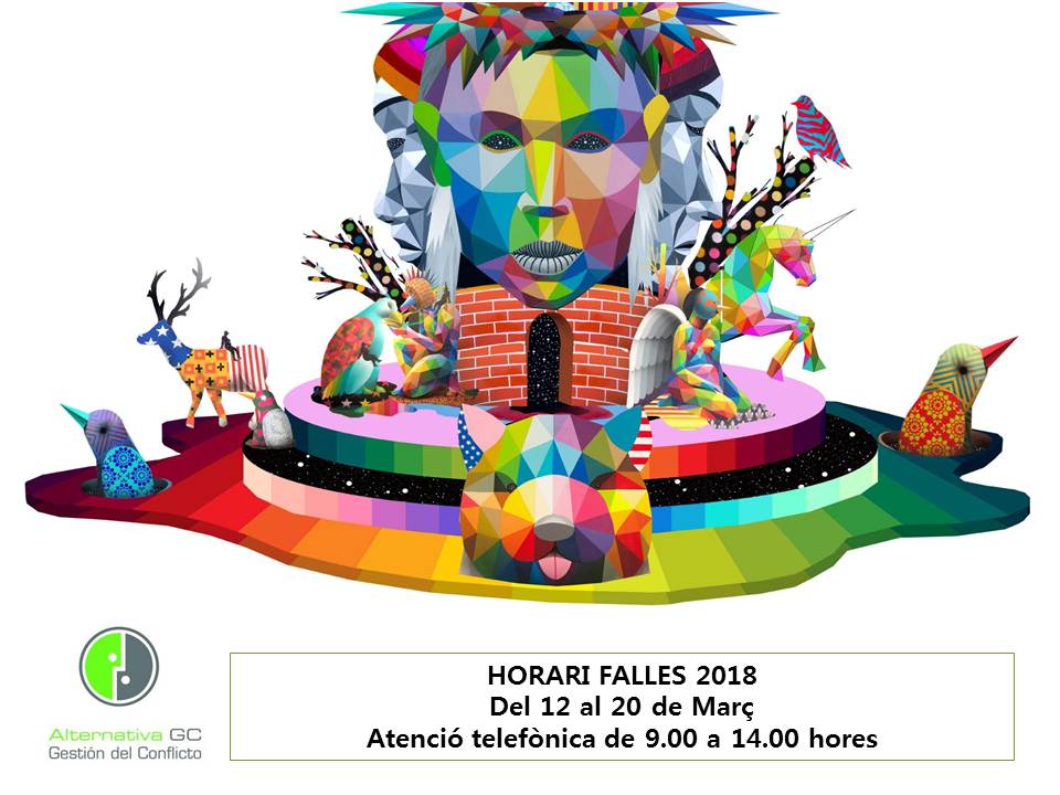 ¡Atención! Cambios de horario y calendario en las atenciones. En el carrer de la Sang, Ja estem en Falles! Podéis contactarnos a través de correo: alternativagc@alternativagc.com alternativagc.com #Falles2018
