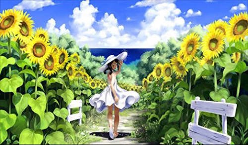色々呟く En Twitter 田舎の夏の田園風景に古い電車と向日葵の中に