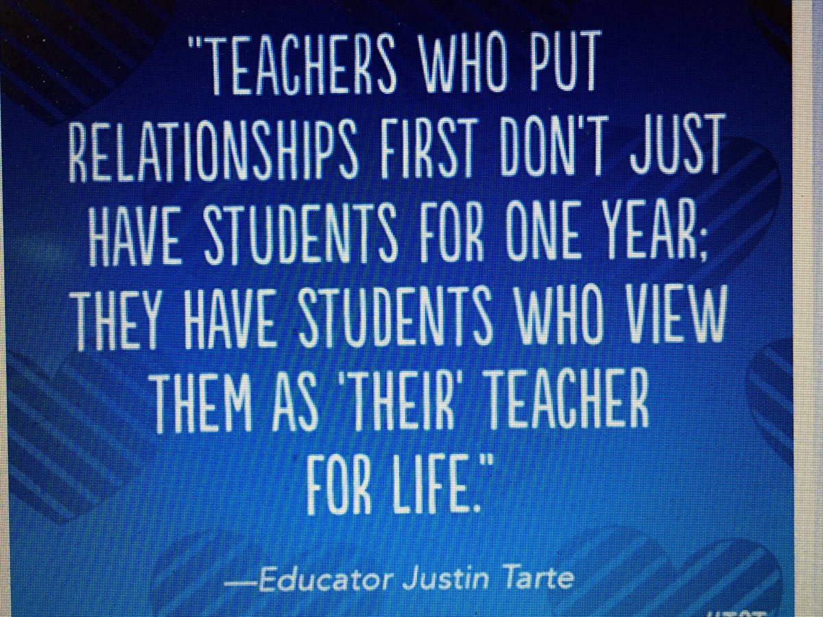 mcfarlinw's tweet photo. Building relationships with your students is key! #ShapiroPD https://t.co/idaXIitRSU