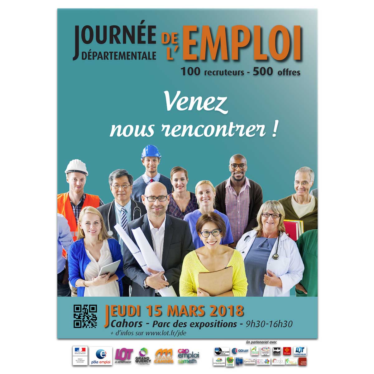 Occitanie's tweet photo. 🔎 À la recherche d'un #emploi ? Rendez-vous le 15 mars à #Cahors pour participer à la Journée Départementale de l'Emploi plus de 500 offres d'#emplois à décrocher.
Pour plus d'infos ▶ https://t.co/f25P9h4x28 https://t.co/Mo44SpmeG0