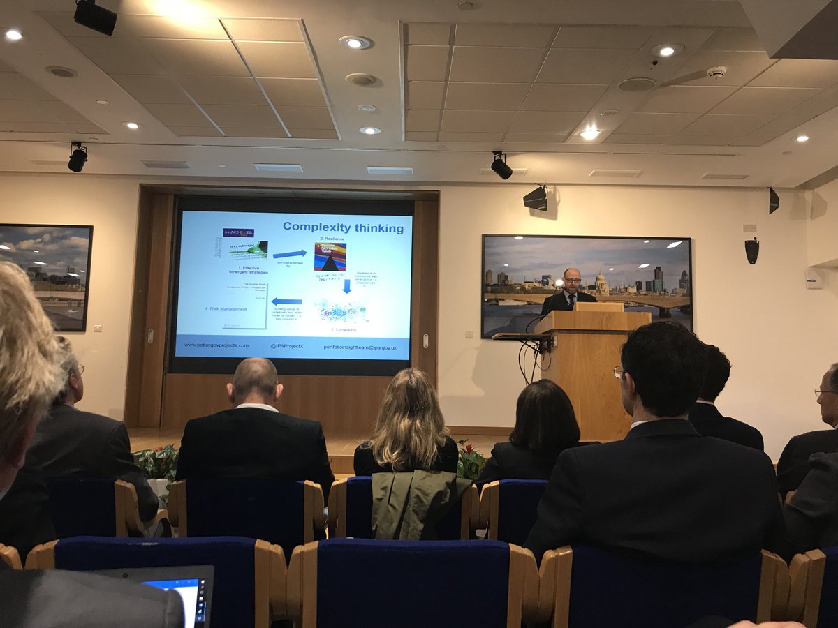 HackettPatrick's tweet image. Listening to Richard Kirkham deliver a brief overview of the complexity of projects at the @IPAProjectX conference today. @unitate_fortior