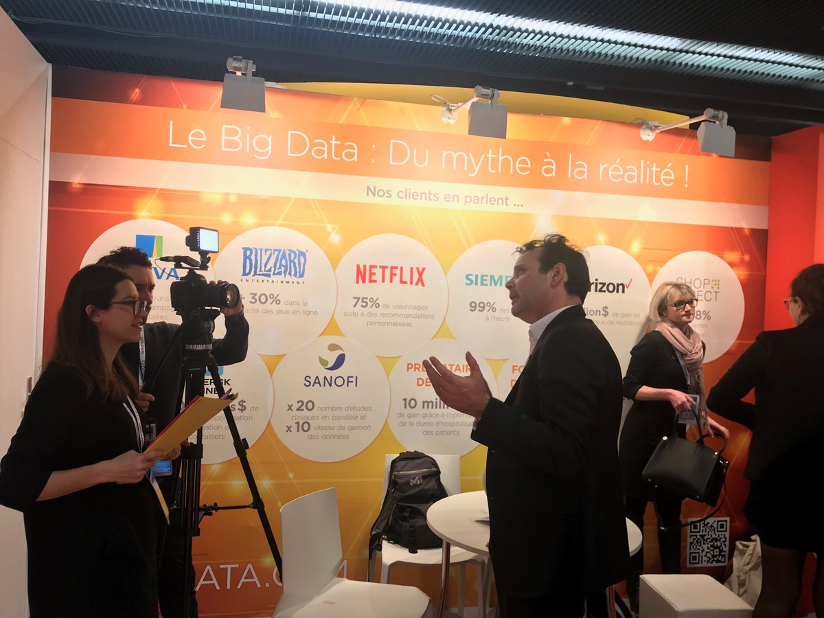 CHARLESBAUDET's tweet image. #Big dataparis2018 Jean-Marc Bonnet sur le stand Teradata. « Votre vision du Big Data Analytics. #TeradataINTL