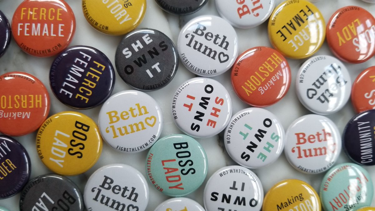 We can't wait to launch our Fig Bethlehem Spring 2018 issue tonight! These buttons for the party though... 😍😍