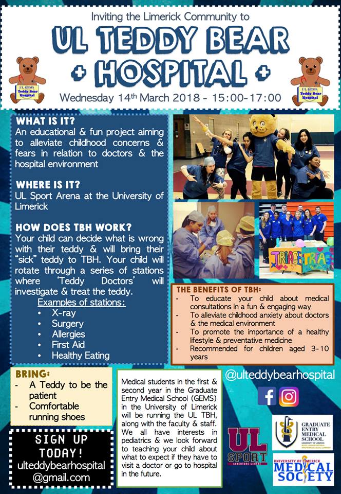 ClionasFDN's tweet photo. What a fantastic event 6th  #ULTBH @UL_GEMS @ULimsport  tomorrow wednesday. Get your teddy ready.Delighted to be beneficiary #helpingushelpothers https://t.co/ssnhmbueze
