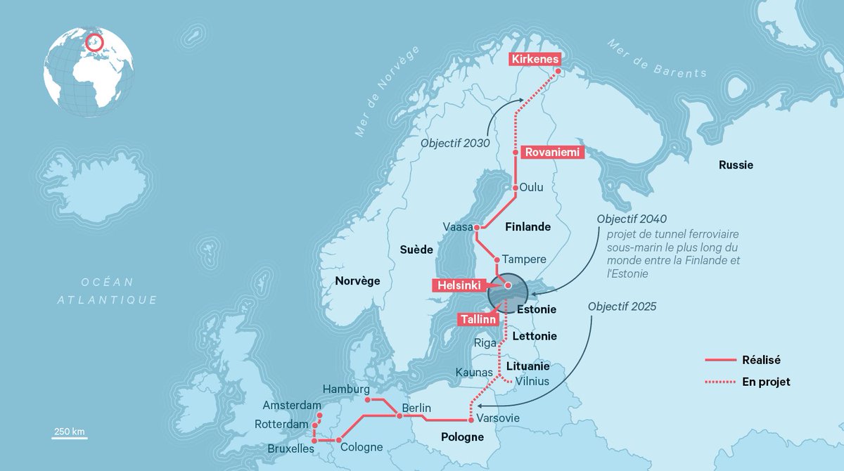 « Le projet fou de ligne ferroviaire dans l'Arctique » – Helsinki et Oslo vont réfléchir à la construction d'une liaison du nord de la Finlande jusqu'aux côtes de la mer de Barents, en Norvège. Explications en vidéo avec <a href="/seb_oll/">Sébastien Olland</a> videos.lesechos.fr/lesechos/eclai…