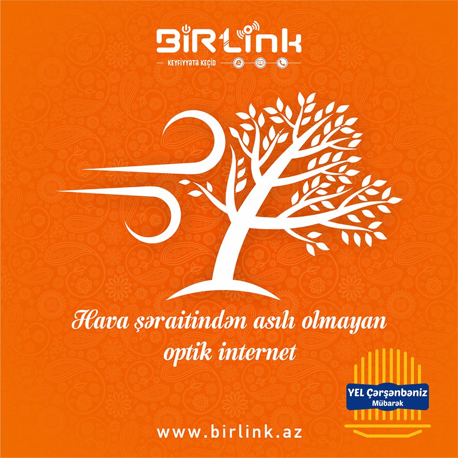 birlink1's tweet photo. Hava şəraitindən asılı olmayan fiber optik internet. Yel Çərşənbəniz mübarək!
 Fiber Optik internetə Sizdə qoşulun!
 ☎: *1199
 ☎: 012 599 11 99
 ☎: 055 505 64 40
 https://t.co/DzuFqHpqh1
 #BİRLink #FTTH #Enginet #internet #IPTV #SmartTV #FiberOptik https://t.co/aHwEfu5zmo