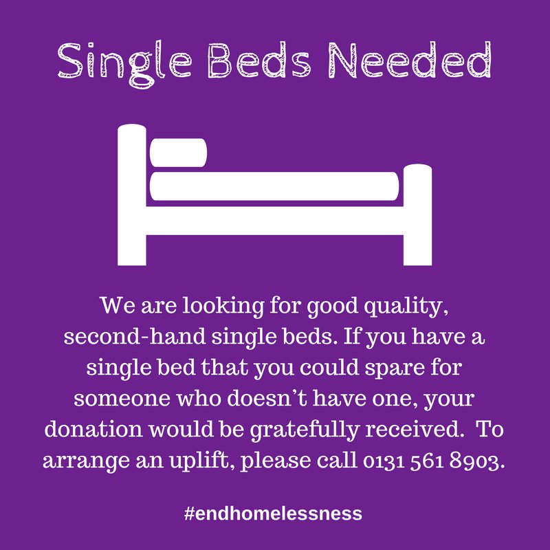 bethanychtrust's tweet photo. We desperately need second-hand single beds for people in need
To arrange an uplift, please call 0131 561 8903 https://t.co/18iTQtTgew