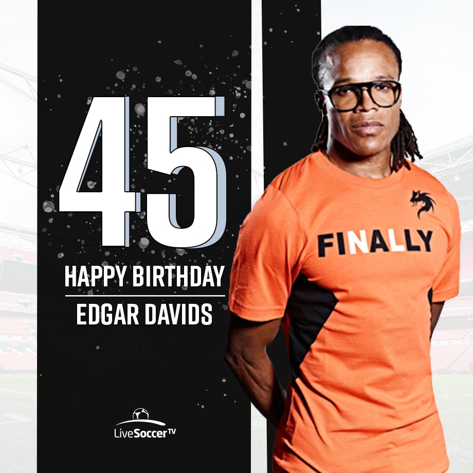 Happy birthday: Dutch icon Edgar Davids turns 45 today  