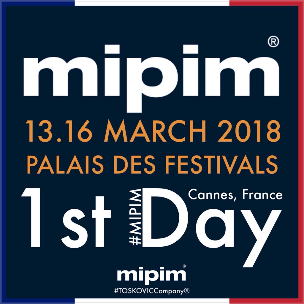 TOSKOVICCompany's tweet photo. 🗣 The 1st Day of @MIPIMWorld events today, #Cannes #France #MIPIM2018 #MIPIMWorld #MIPIMCannes #MIPIMFrance #CotedAzurFrance #RealEstate #PalaisDesFestivals #BusinessTrip #Business #Design #Architecture #NewJobs #TOSKOVICEspaña #TOSKOVICInvestmentsFunds #TOSKOVICCompany® https://t.co/eoykLTcaLa