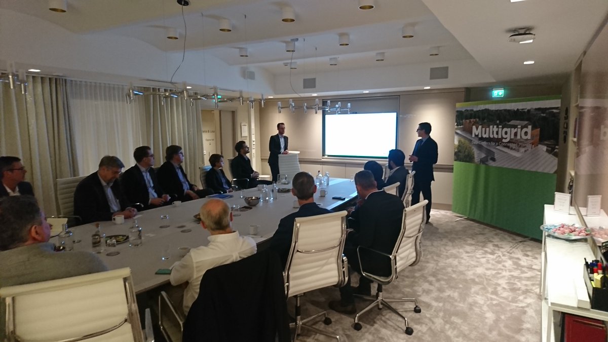 multigrid_net's tweet image. Started this morning with a breakfast presentation of Multigrid&apos;s R&amp;amp;D agenda &quot;Green Computing 2020&quot;. Now excited to present Multigrid&apos;s solutions for the electricity market on the innovation stage of #DCDEnergySmart at 2 pm with Gustav Bergquist.