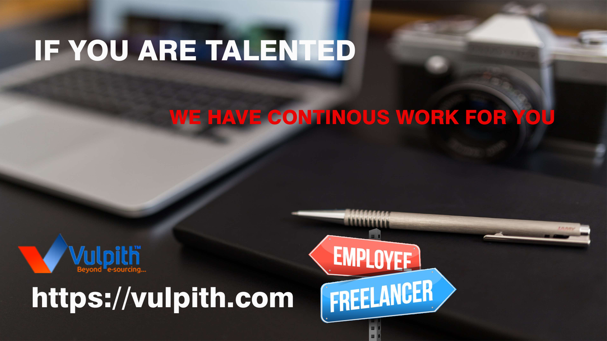 Vulpith's tweet photo. Show your talent & work with leading clients at freelancing platform #vulpith. Showcase the talent you have and get hired!
#freelancing #freelancer #OnlineJobs #freelancingjobs #workfromhome #workfromanywhere #jobs #employment #paidjob https://t.co/33lLKoCvRI