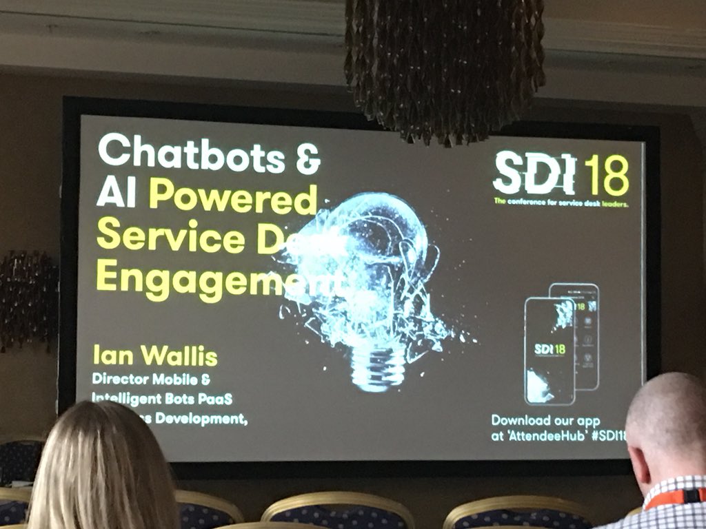 DavidEwartFJS's tweet image. #sdi_institute good to see others talking about chatbots and AI powered Service Desk