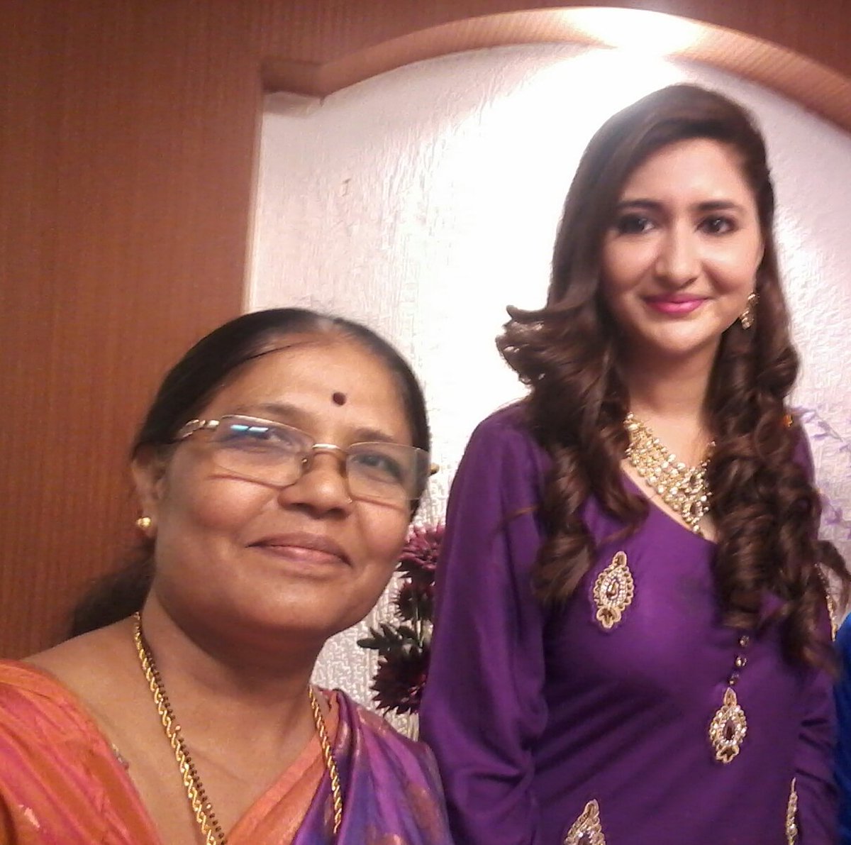 SmtKadam's tweet photo. harshada and me at bsnl 8march celebration https://t.co/qrlk924eAV