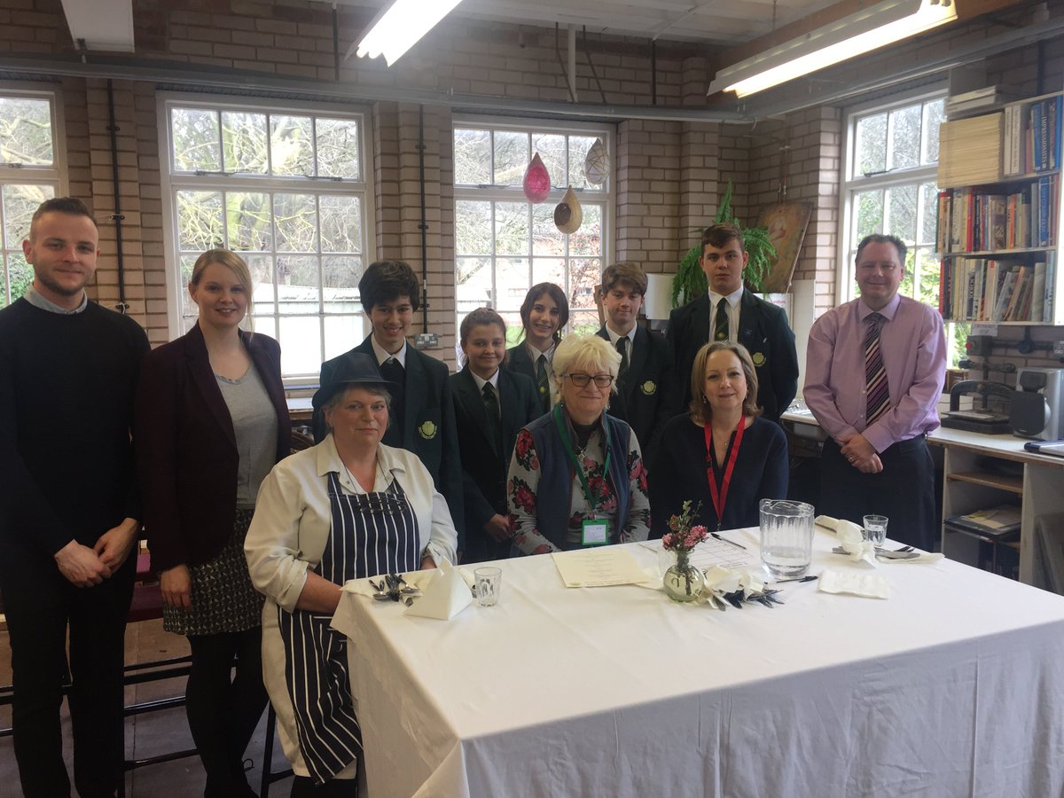 StJamesSchoolGY's tweet photo. It was great to be joined by local business owner Liz Parry who came along today to judge our Year 9 #MasterchefChallenge .. some excellent dishes created by our 5 finalists. #futurechef https://t.co/slgUXTAc8t