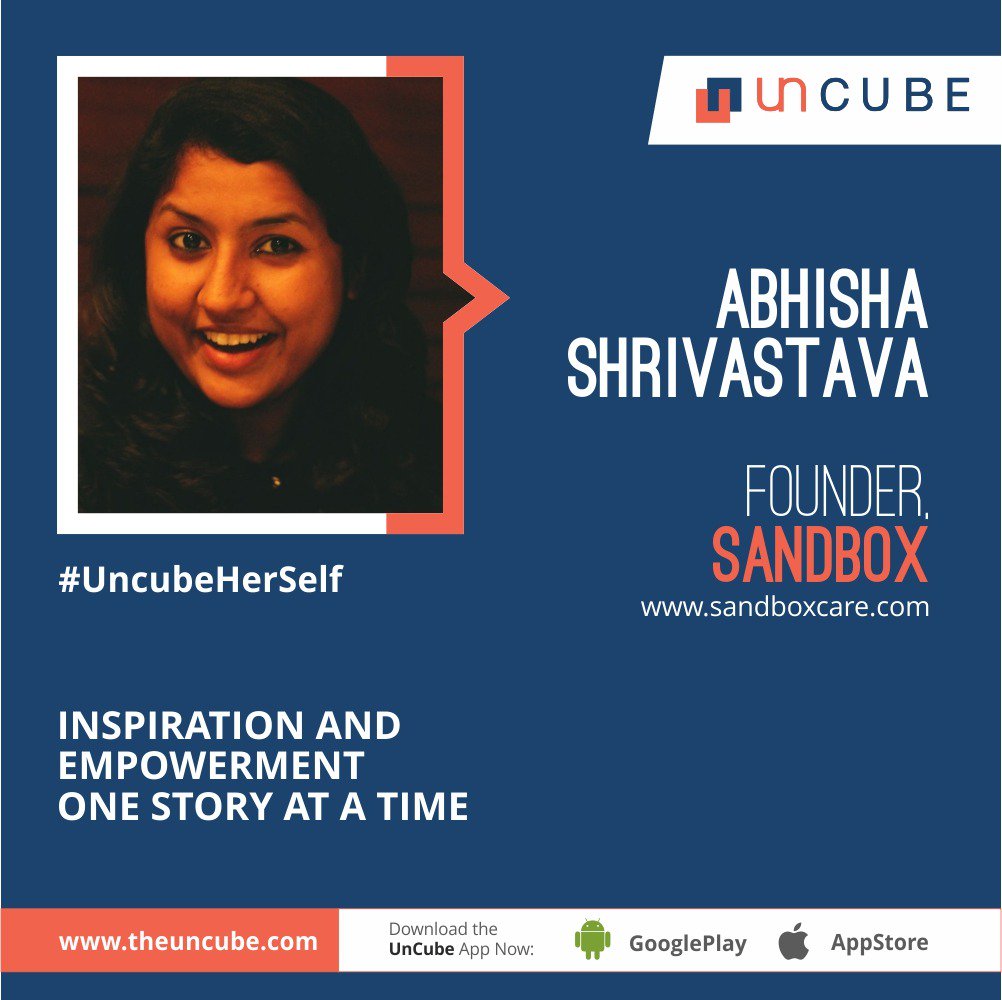 TheUnCube's tweet photo. Thank you @AbhishaS  founder #SandboxDayCareandEarlyLearningCentre for sharing your inspiring story. 
#UncubeHerself #JoinTheNewShift #WomenEmpowerment
Read Her story here: https://t.co/KxyTYLSDXr…/ https://t.co/OhhammGPwq