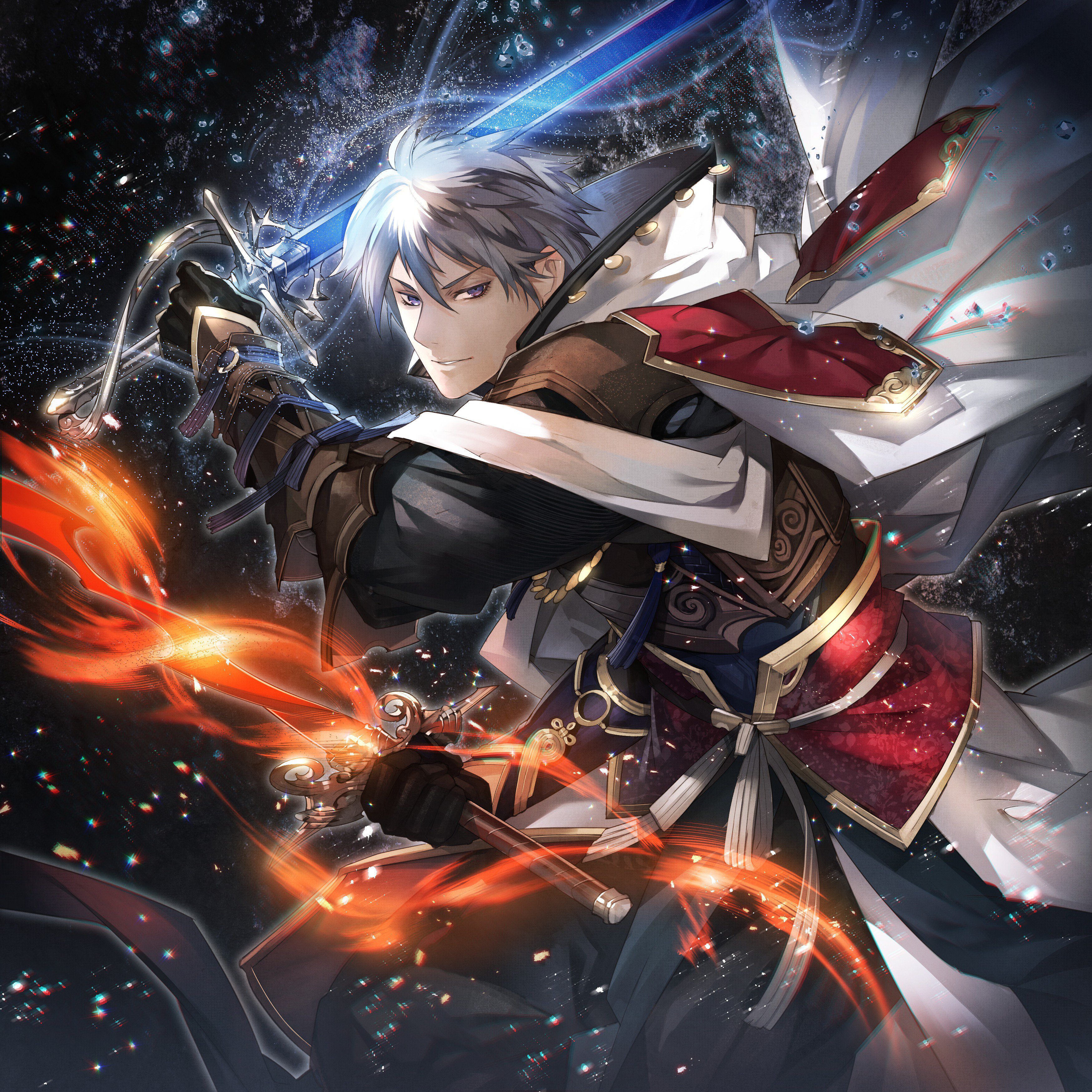 公式 Revolve Act S 氷炎のシルバ 氷と炎の剣を両手に戦う剣士 2本の剣を巧みに操り 華麗に切りかかる 俺の剣 見切れるか しかし本人は水属性 リボルヴ 事前登録受付中 T Co Isgjtgwbnp Twitter
