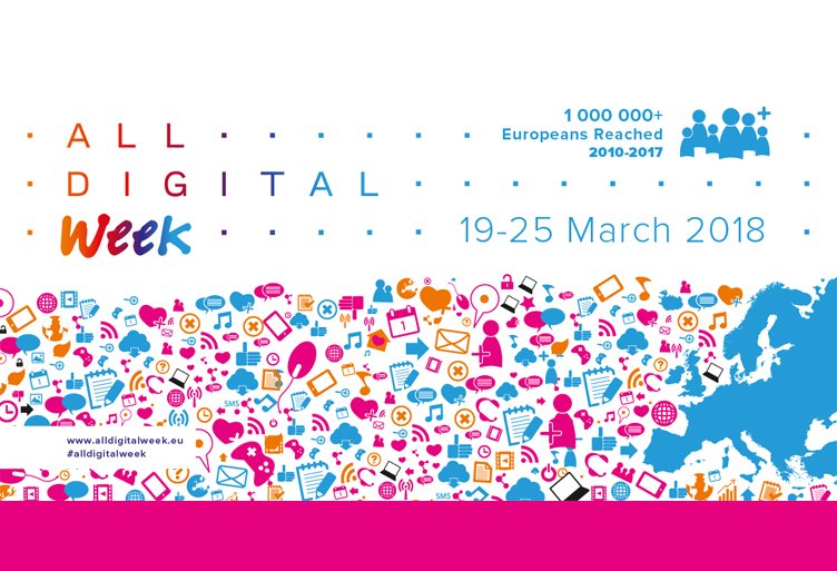 decine di incontri per diffondere le competenze digitali. In Emilia-Romagna, la prossima settimana, è tempo di #AllDigitalWeek paneeinternet.it/public/adw-2018