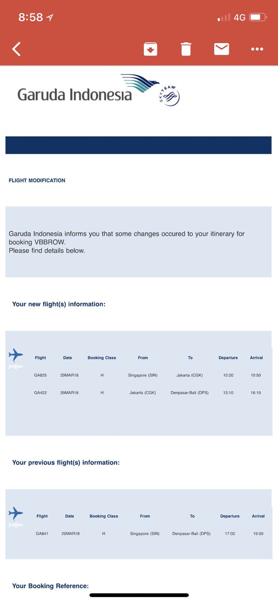 muse2608's tweet photo. @IndonesiaGaruda ini maksudnya apa yah koq main ganti pswt gw seenaknya sih 😡😡 https://t.co/UFTWYzjpJc