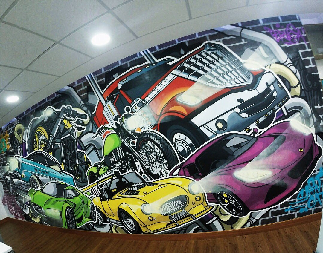WarDesignCo's tweet photo. Mural para @Discovery @tudiscovery TURBO. https://t.co/FOyXlvHMgZ