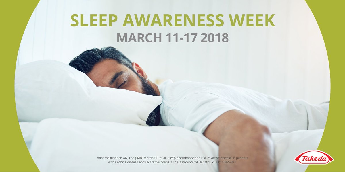 TakedaPharma's tweet photo. Poor sleep can be associated with inflammation — which in turn can lead to further sleep disturbances or even disease activity in patients with #IBD. Check out these tips to prepare for a good night's rest: https://t.co/Z3arKJoZ5y https://t.co/llc71asutg