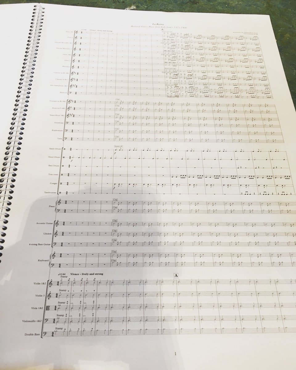 oae_music's tweet photo. When the orchestra is this big the score is too! @Orchestras4All @cecilsharphouse #musicfordance #music #orchestra @OasisEnfield https://t.co/nFQ34TYQBB