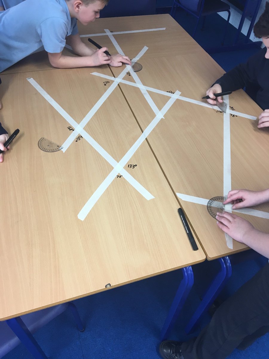 YWaunChirk's tweet image. Amazing lesson measuring angles today!! Hazel class loved being able to write on the tables, all in the pursuit of learning! 😉 📚📐#measuringangles #learningisfun