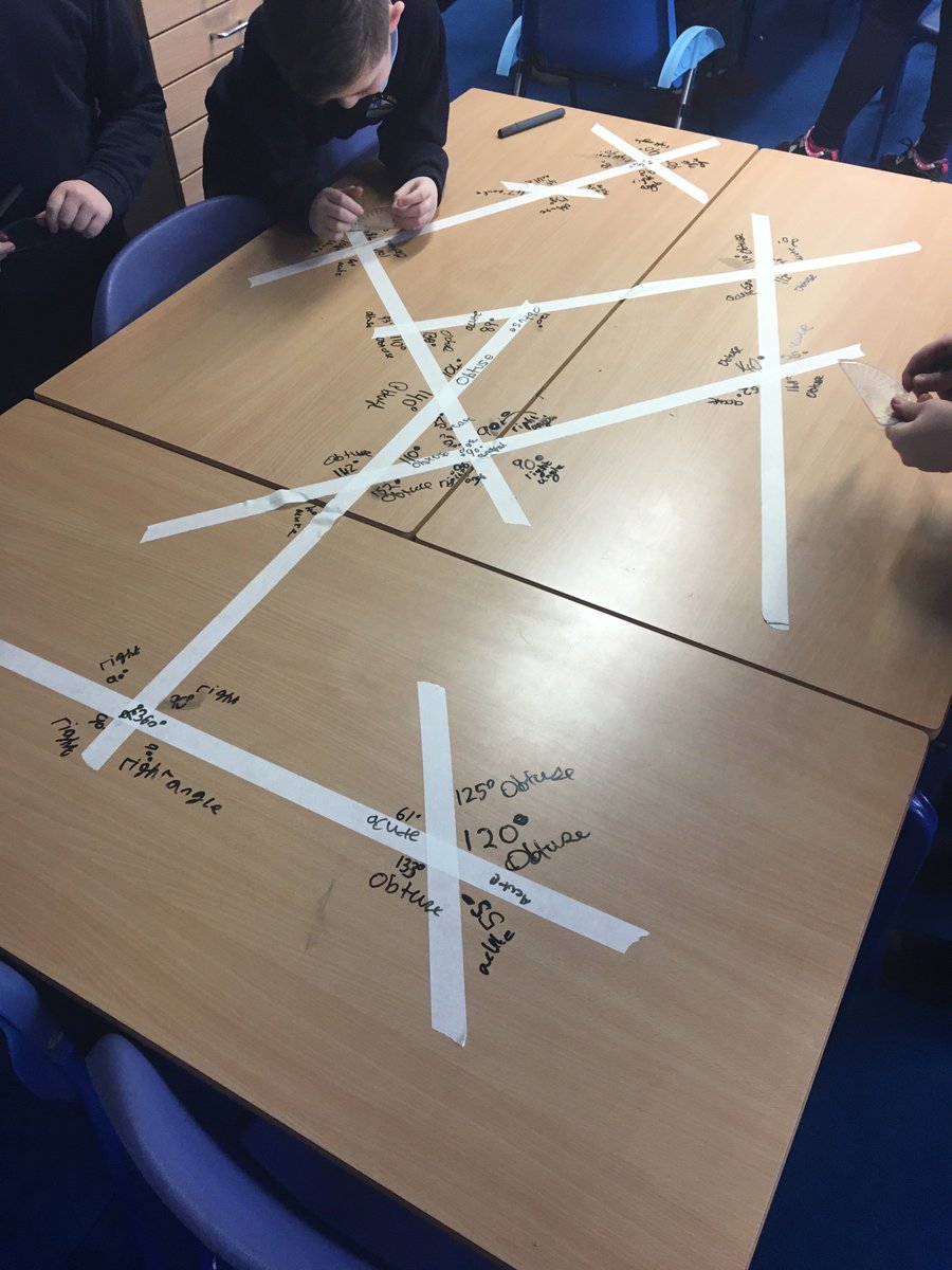 YWaunChirk's tweet image. Amazing lesson measuring angles today!! Hazel class loved being able to write on the tables, all in the pursuit of learning! 😉 📚📐#measuringangles #learningisfun