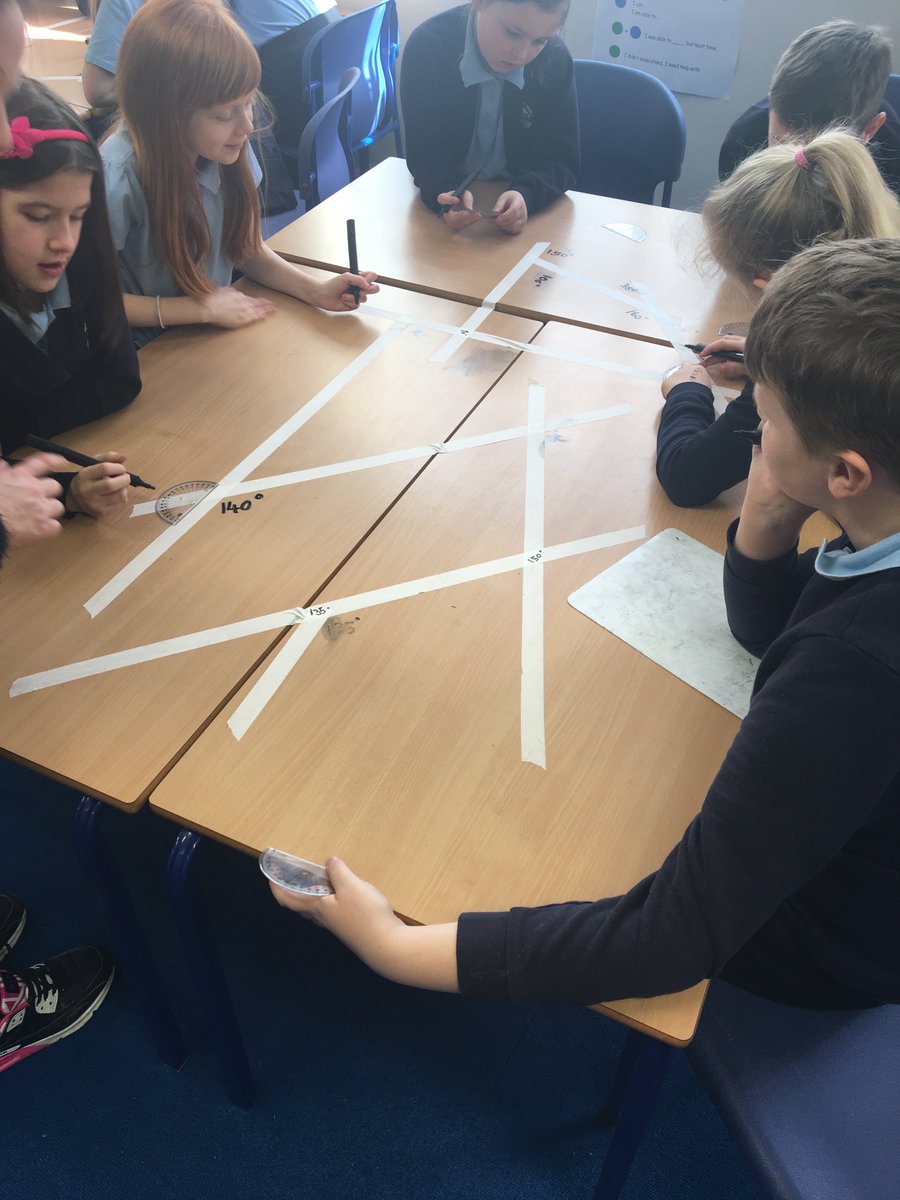 YWaunChirk's tweet image. Amazing lesson measuring angles today!! Hazel class loved being able to write on the tables, all in the pursuit of learning! 😉 📚📐#measuringangles #learningisfun
