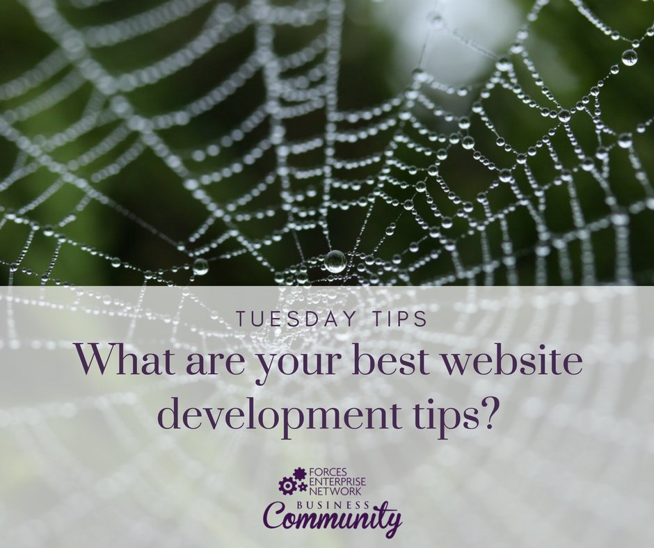 FENBusCom's tweet photo. Today in the FENBC Business Community we're chatting about our Tuesday Tips for developing websites, what are yours? #RoyalNavy #Navy #Army #BritishArmy #RAF #RoyalAirForce #Business #Websites #Spouses #forcebehindtheforces https://t.co/cqk8Dqr5BI