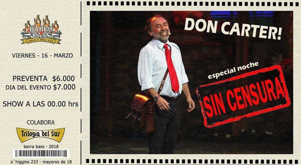 ATENCIÓN PUERTO MONTT. este viernes 16 "SIN CENSURA" en "BARRABASS"