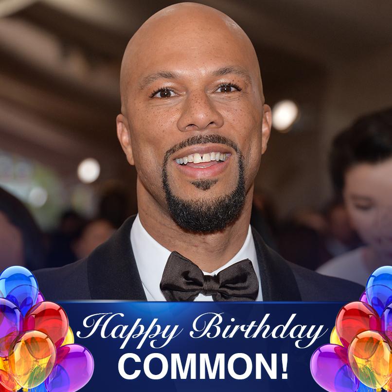 One of Chicago\s finest! Happy 46th Birthday to rapper, actor, producer, Grammy and Oscar winner Common! 