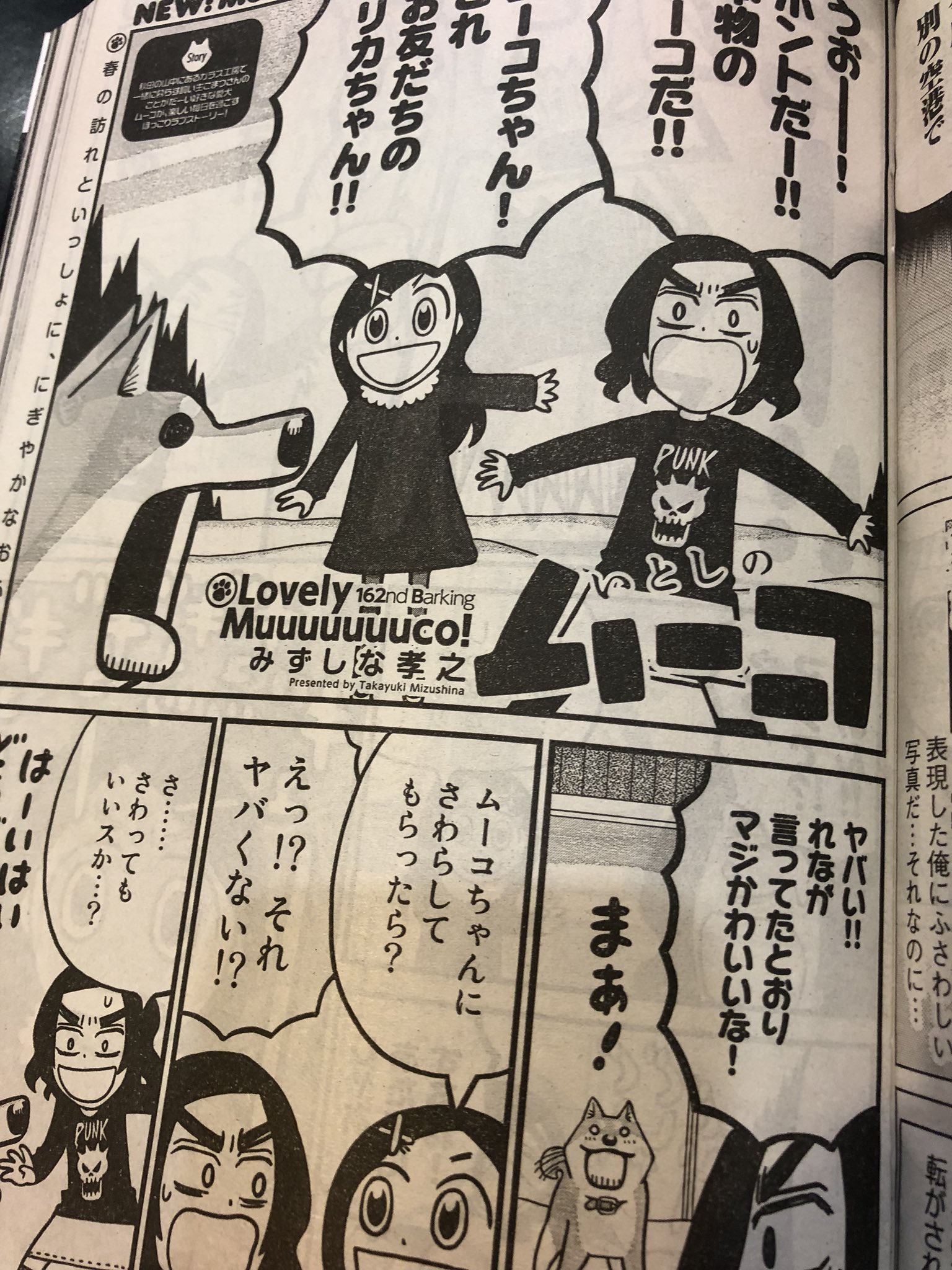 証拠写真あり】いとしのムーコ 漫画家 みずしな孝之 直筆サイン入り色紙