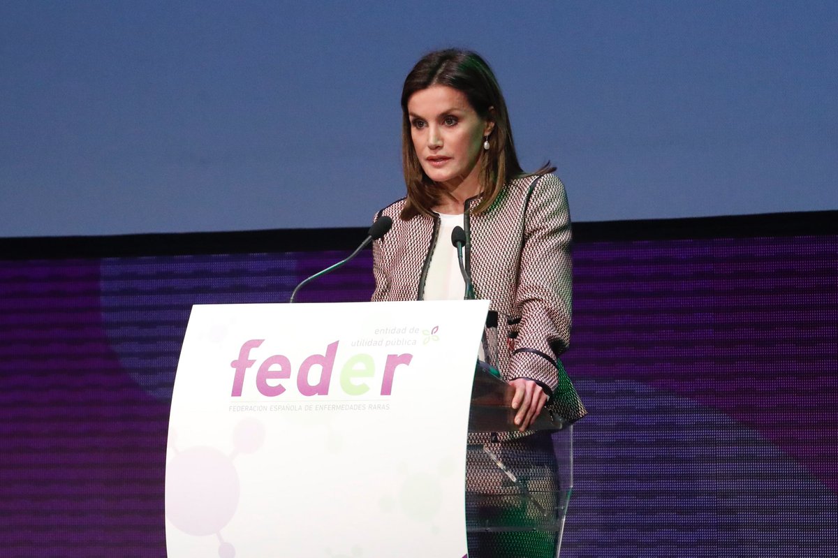 CasaReal's tweet photo. Palabras de la Reina en el Día Mundial de las Enfermedades Raras @FEDER_ONG https://t.co/5yjVUnaskX https://t.co/steEVLsrr8