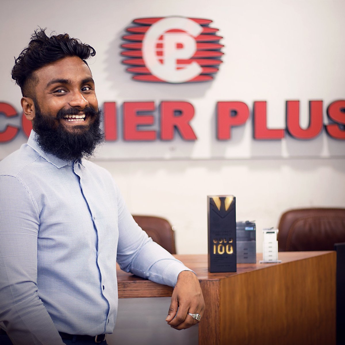 copierplus's tweet photo. Teamwork is the fuel that allows common people to obtain uncommon results! Thank you team for winning us The Gold 100 award for two consecutive years ! ๐#Maldives #BrotherOffice #Gold100 https://t.co/oNNYt0NXL0