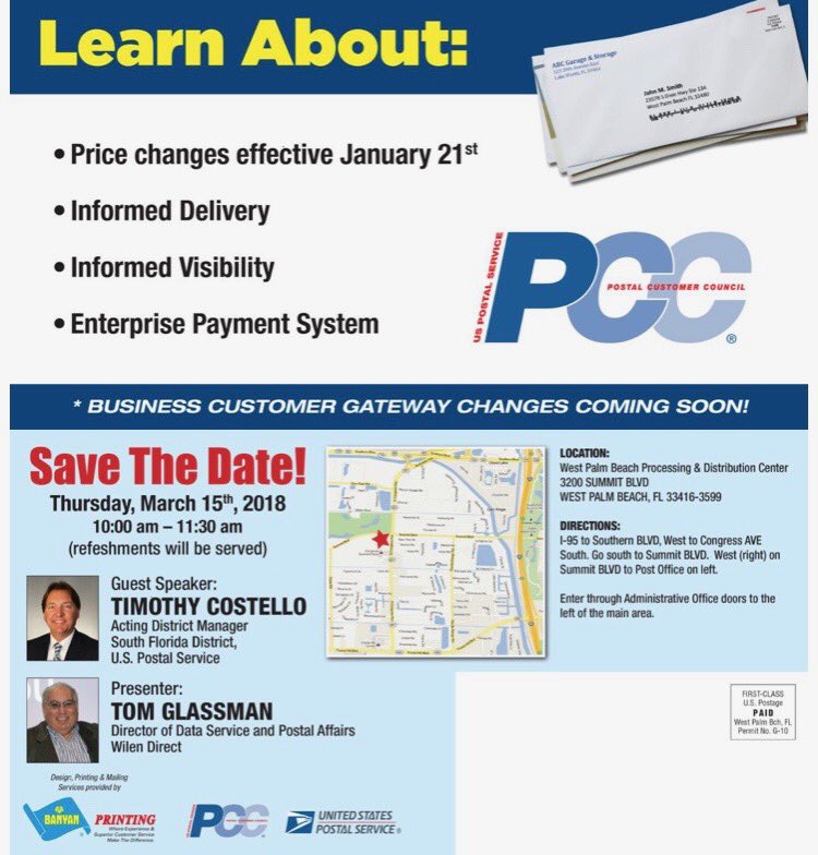 USPScurlita's tweet photo. #USPS #PCC #InformedDelivery #Mailing https://t.co/hzeeEZhfpT