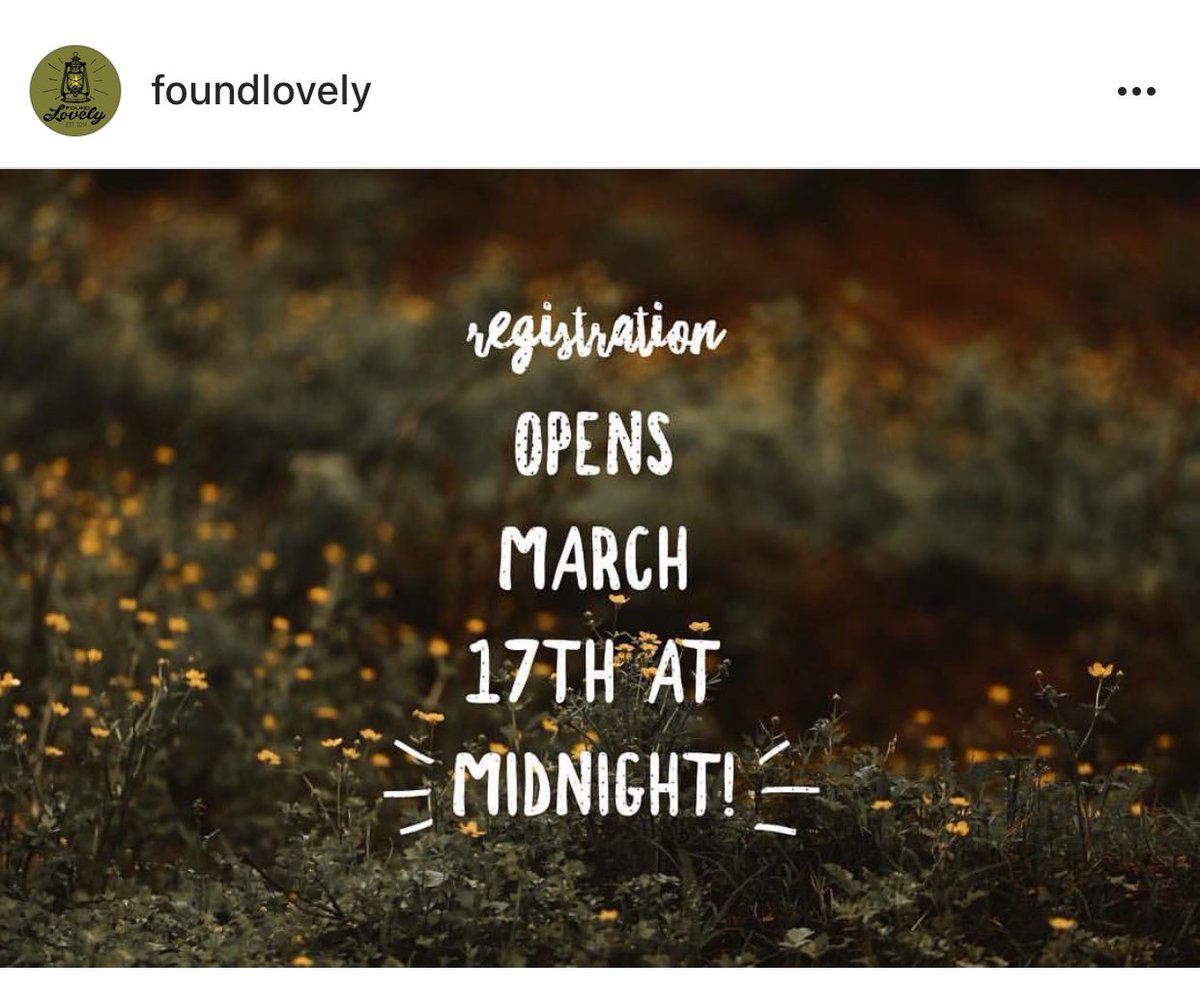 first_jesus101's tweet photo. ATTENTION GAL PALS❗️❗️ registration for the Found Lovely Camp opens MARCH 17 @ midnight!!! don’t forget to sign up if you want to go :))) https://t.co/klvhVXwNOt