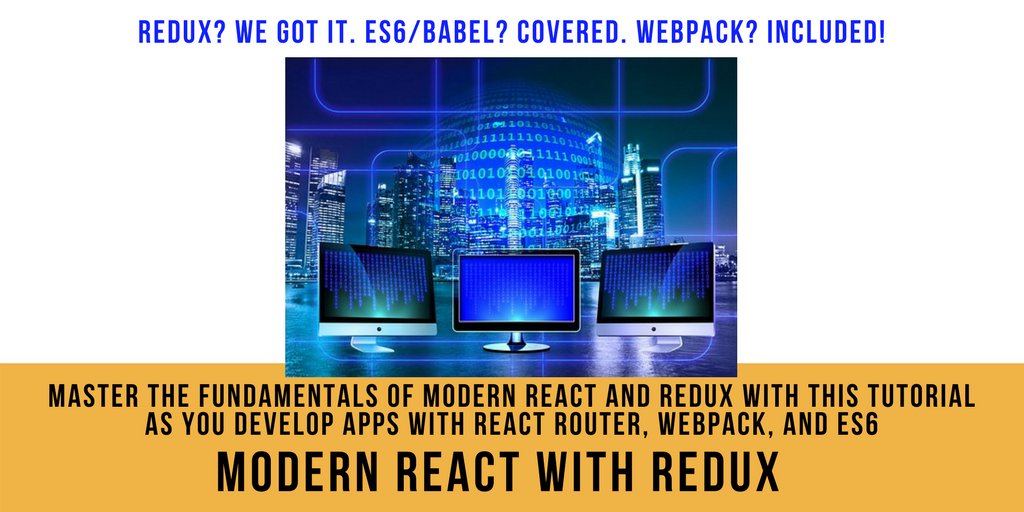 greatnews2017's tweet image. Modern React with Redux
buff.ly/2HsYksY 
#ModernReact