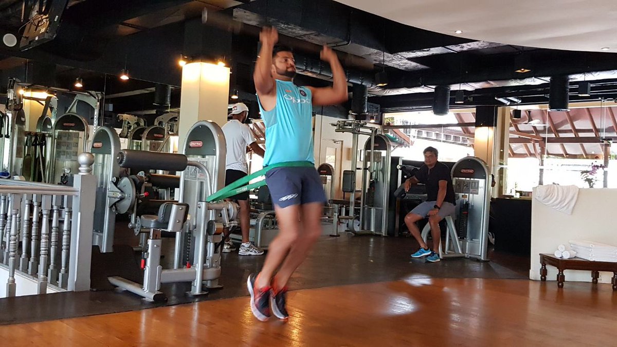 ImRaina's tweet photo. Game… Train… Repeat!! #NidahasTrophy #Srilanka https://t.co/gKVCn0BSRk
