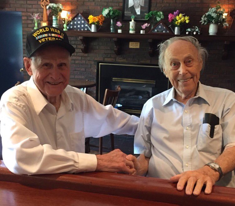 One of our oldest members, Carl Lischer (on right in photo), has passed away at the age of 94 and will be laid to rest tomorrow (3/14/18). Carl served in WW II in the U.S. Navy ⚓️🇺🇸. Please keep Carl and his family in your prayers. 🙏🏻