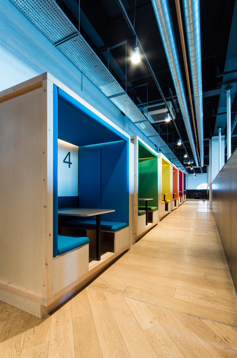 A set of smart office booths, now fill what was once an empty, underused corridor, for our client <a href="/Digitas_UK/">Digitas UK</a>.

#FreshSpaceFreshThinking #workplacedesign