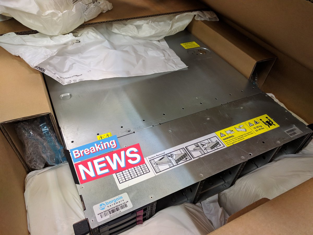 TenthDStudio's tweet photo. First picture of it! Still in the box, this week we'll be busy but we hope next week it'll be fully online! Thanks all to @bargainhardware who did a great job! https://t.co/bOwFSzwA3Z