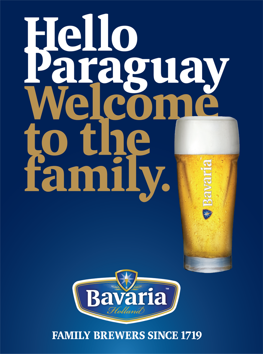300 años de historia, 7 generaciones de cerveceros, en más de 120 países y ahora también en Paraguay.
Por eso y mucho más, te invitamos a vivir esto con nosotros. 
Welcome to the family. #HelloParaguay