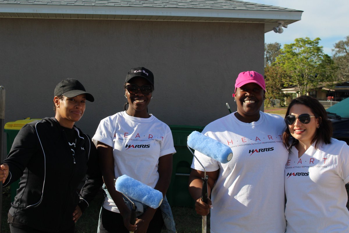 L3HarrisTech's tweet photo. #HarrisCorp employees rolled up their sleeves to help @BrevardHabitat and the Women Build Project for #Brevard County Habitat in Melbourne, Florida! #WomenBuild #WomensHistoryMonth #HarrisHEART https://t.co/qn67yxt7oL https://t.co/TxgswnZxA6