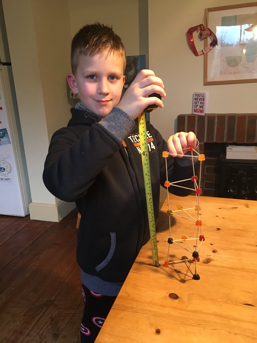 We couldn’t build it any taller but we still had a great fun whilst building and munching on midget gems ;) #stalhamscience @StalhamAcademy