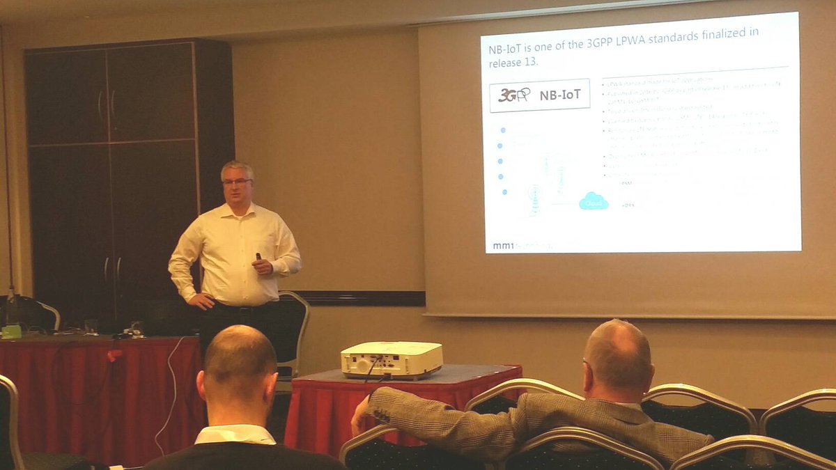 iotconf's tweet image. &quot;NB-IoT - Wofür eignet sich die neue Low-Power-Wide-Area-Funktechnologie?&quot; mit Lyn Sören Matten. #IoTCon #MobileTechCon