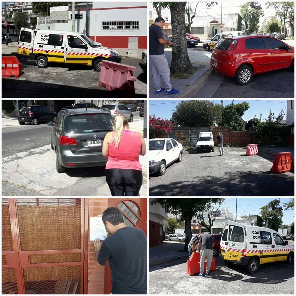 JRocaComuna12's tweet photo. #Comuna12
#PoderDePolicia
Operativo Lugones
Informamos a los vecinos que está prohibida la colocación de anclajes móviles y fijos en acera y/o calzada para reserva de estacionamiento así como también el estacionamiento en ochavas y a 45°donde no exista cartelería habilitante. https://t.co/9y1WZFCBLC