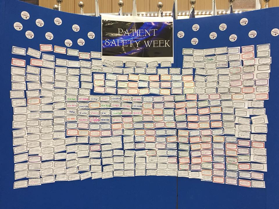NMCCLejeune's tweet photo. These are more than stickers. They represent #NMCCL staff who have re-pledged to continue the highest standard of patient safety, in recognition of #PatientSafetyAwarenessWeek. Staff will hone their #patientsafety skills all week w/ different activities. #PatientSafetyPledge https://t.co/lKIOjNbeLd