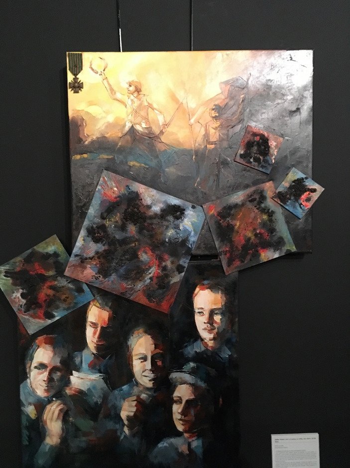 poln52's tweet photo. Quelques photos pr vous inviter à aller voir la très belle exposition « Regards artistiques sur la guerre et la vie militaire », actuellement aux Archives départementales de la #HauteMarne #Chaumont/#Choignes @cd_hautemarne. Jusqu'au 18 mai prochain, entrée libre, venez nombreux! https://t.co/jm6Ku67kt6