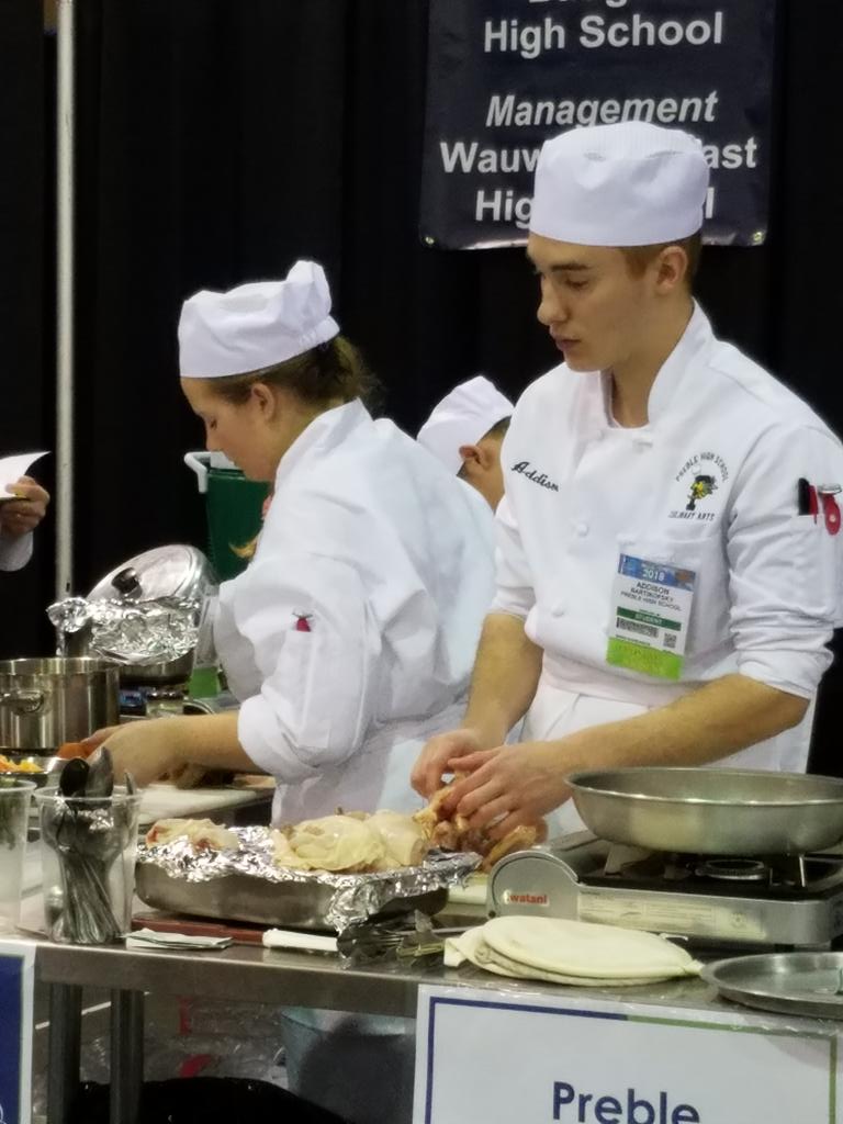 PrebleCulinary's tweet photo. @GBPreble #facesofgbaps 
Ten minutes left of cooking portion... https://t.co/gTLtKCayWx