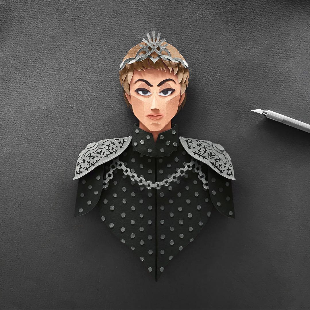 arist_brain's tweet photo. Game of Thrones Papercuts by Robbin Gregorio 
A collection of characters illustrated through papercutting.

#design #paper #tv #craft #art https://t.co/OcNYh0z5dB